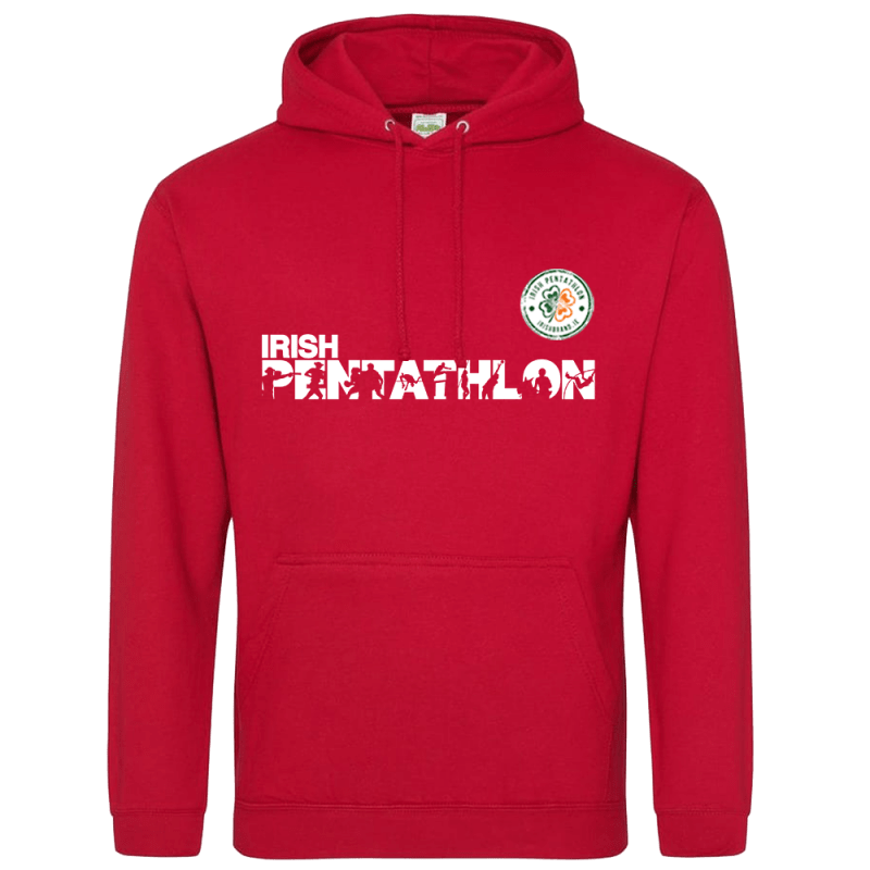 irish-pentathlon-brand-hoodie red